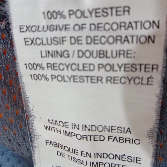 Nike Men's Gray Orange Mesh Lining Drawstring Waistband Swim Trunks Shorts Sz L - Picture 8 of 9